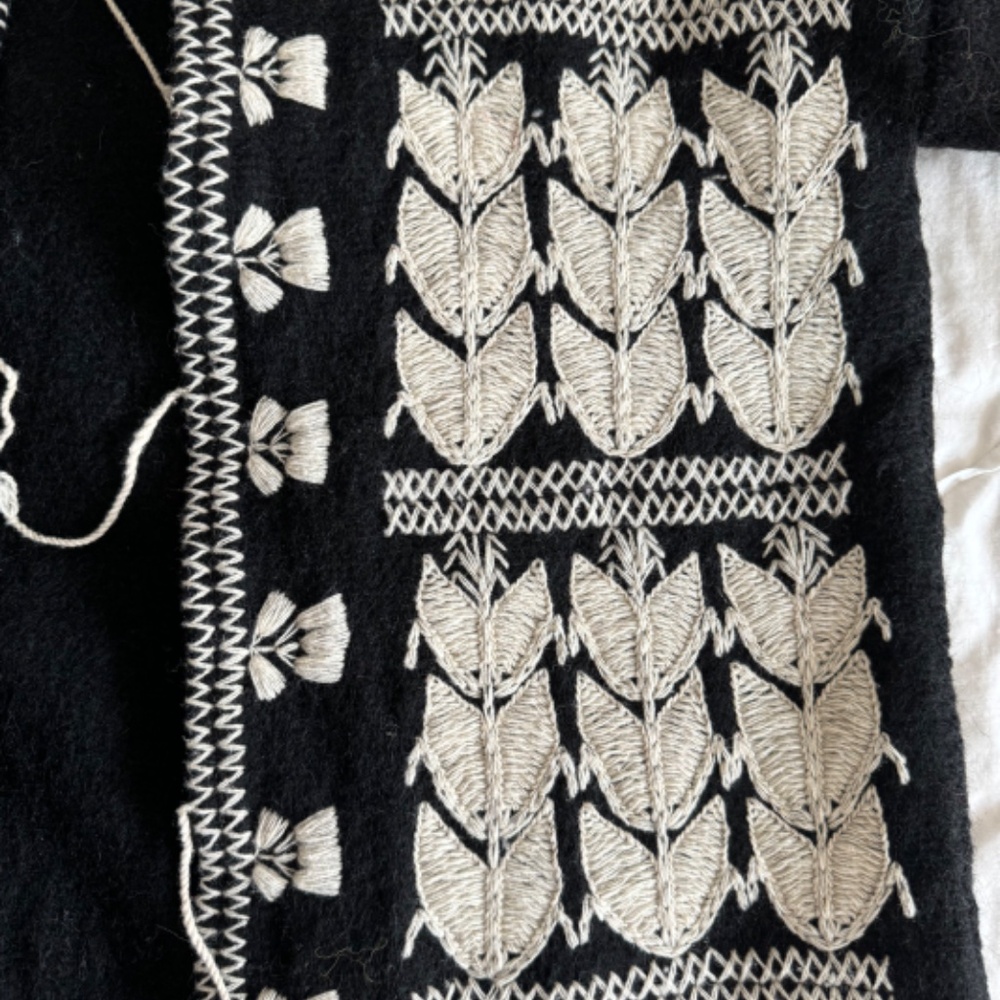 Thevintagejesus embroidered wool jacket sweater - Picture 8 of 11